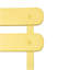 Ensemble 3 pièces de chaises bistro et de patio bistro Metail - Jaune
