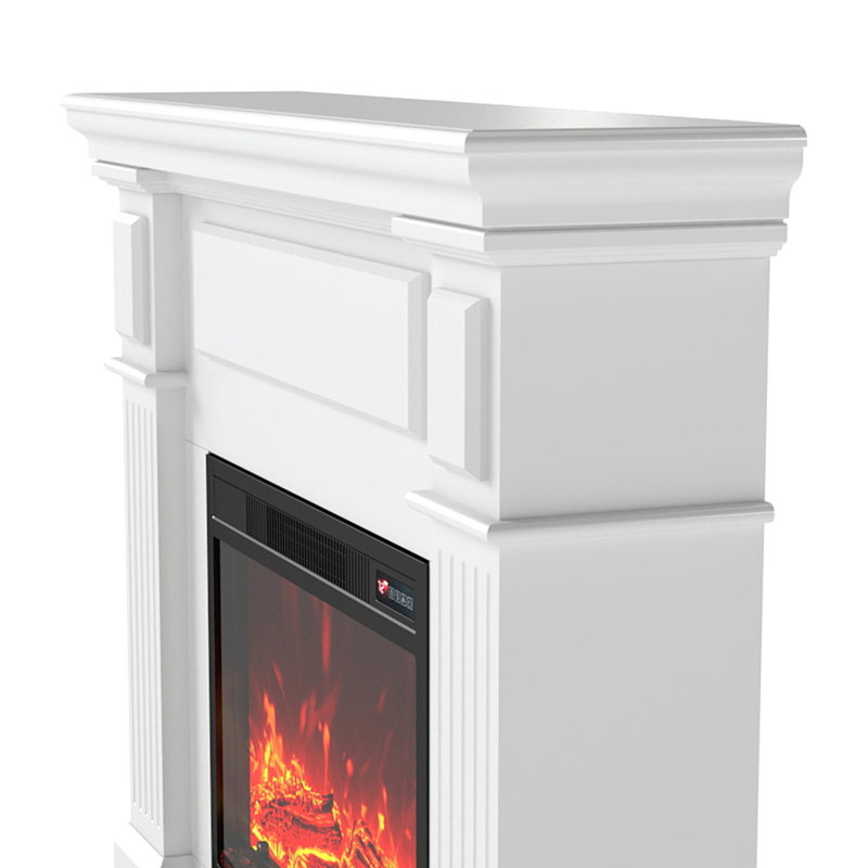 43" Electric Fireplace Withmantel, Freestandingfireplace Heater, 40" H x 43" W x 10" D