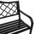 Farrelly Decorative Lattice Cast Iron 2-Person Outdoor Garden Bench