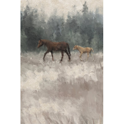 «Little Blonde Colt On Canvas» par Kamdon Kreations, reproduction