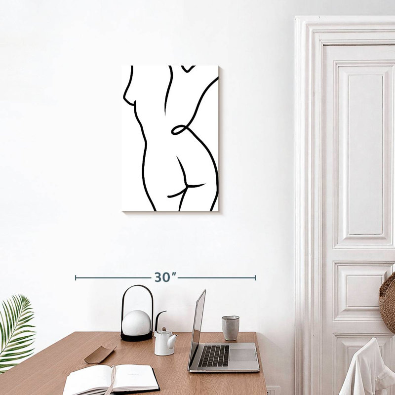 Leisha Line Nude IV, H 24 po x l 16 po