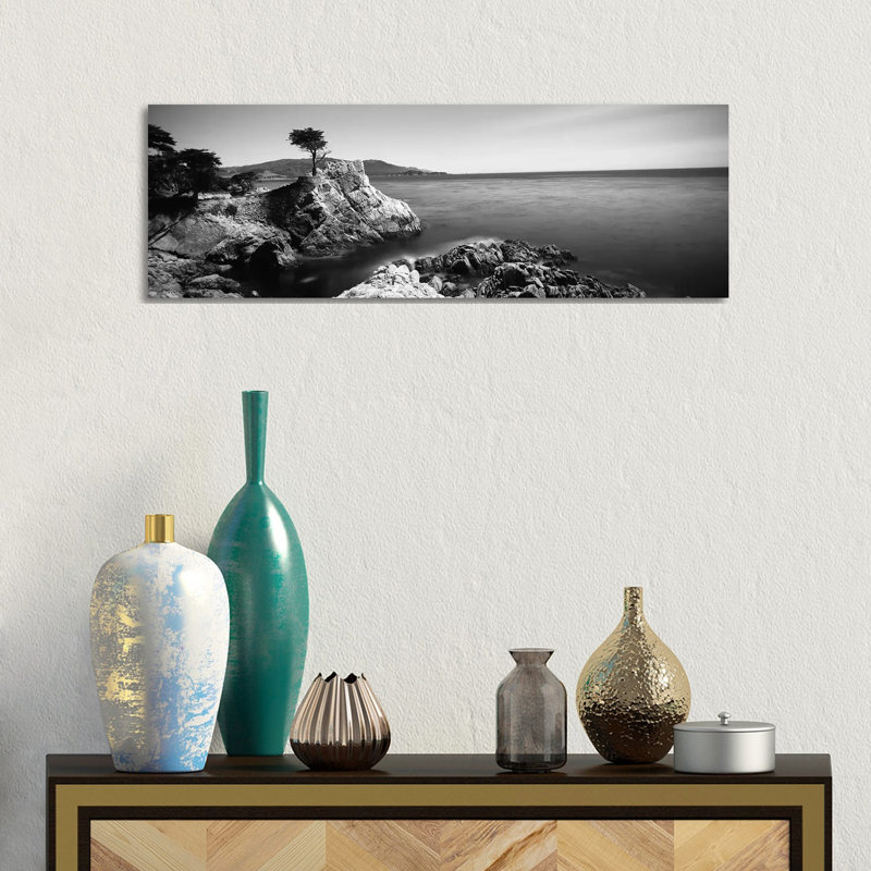 The Lone Cypress, 17-Mile Drive, California, USA by Panoramic Images - Wrapped Canvas Panoramic Print