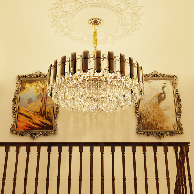 Guerdon 10 - Light Crystal Tiered Chandelier