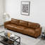 Courbes de style Mid-Century, cuir respirant, pieds en bois massif, assemblage sans outil de 30 minutes, pièce maîtresse à 3 places-1244149020-1244149024-1244149027