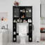 Over The Toilet Storage Cabinet, Farmhouse Storage Cabinet Over Toilet With Acrylic Doors