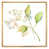 Toile avec cadre flottant or