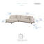 Canapé modulaire 2 pièces en chenille Briony-1068543976