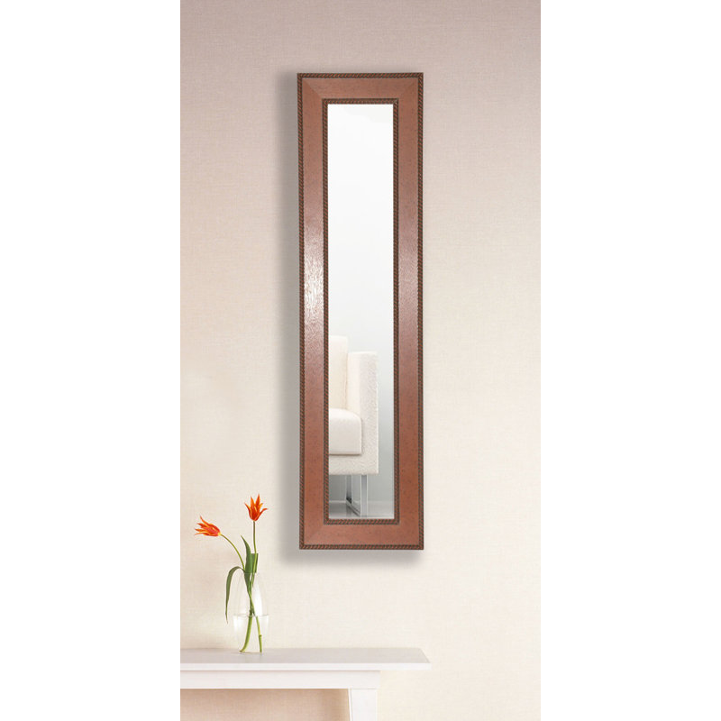 Eleanora Wood Flat Wall Mirror, 31.5" H x 10.5" W