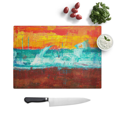 Tempered Glass Art Painting Vol.437 Chopping Board