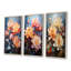 Lotus Cubist Harmony - lot de 3 décorations murales Lotus-1267719315-1267719311