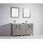  60" Double Bathroom Vanity Set with Mirror-27042787
