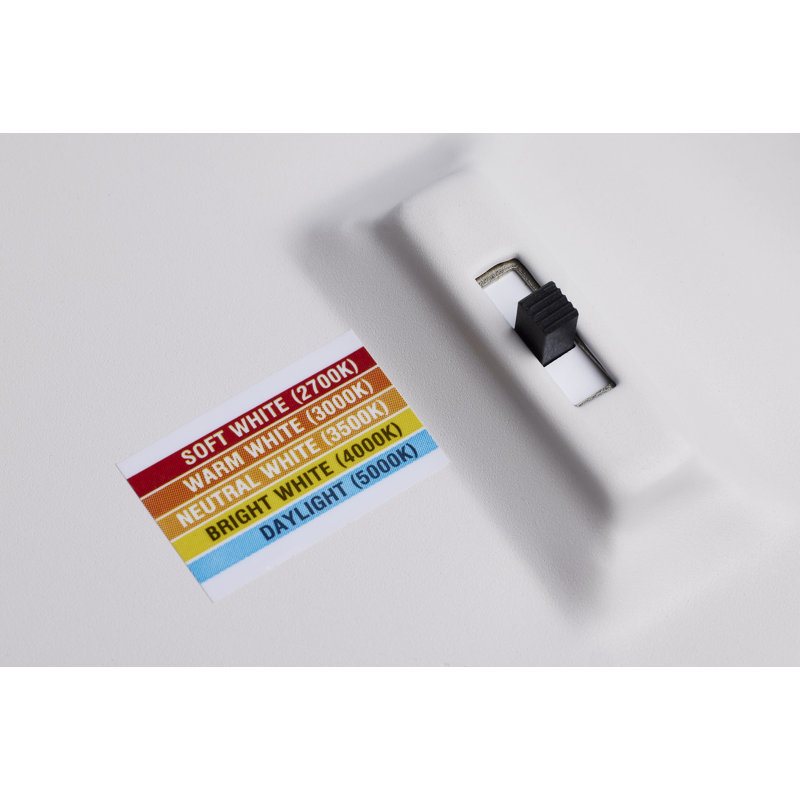 4'' Selectable Color Temperature Dimmable Air-Tight IC Rated LED Canless Recessed Lighting Kit