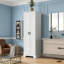 Armoire de rangement avec deux portes pour salle de bain, bureau, tablette réglable, panneau de fibres à densité moyenne-1381986637