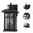 Outdoor Wall Lantern with Clear Seeded Glass