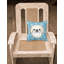  Coussin décoratif à motif de flocons de neige 14 po