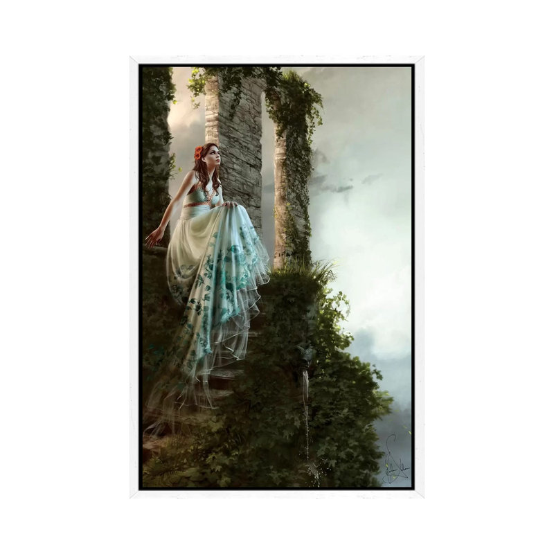 What I See by Melanie Delon - Painting on Canvas, 101.6 cm H x 66.04 cm W, White Framed