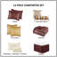 Ensemble d'édredon 12 pièces avec draps en coton Red King-119318227-119318228