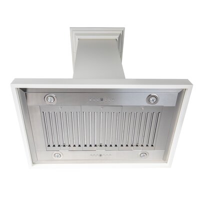 30"" Wood 400 CFM Convertible Island Range Hood -  ZLINE, KBiTT-30