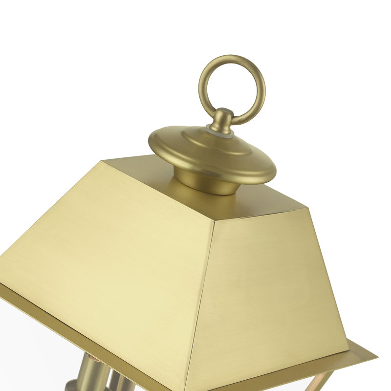 Houlihan 2 -Light 17.5" H Hardwired Lantern Head, Natural Brass
