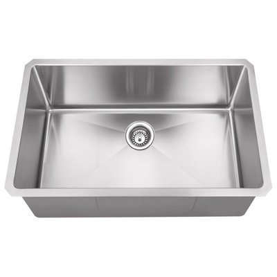 30'' L Undermount Single Bowl Stainless Steel Kitchen Sink