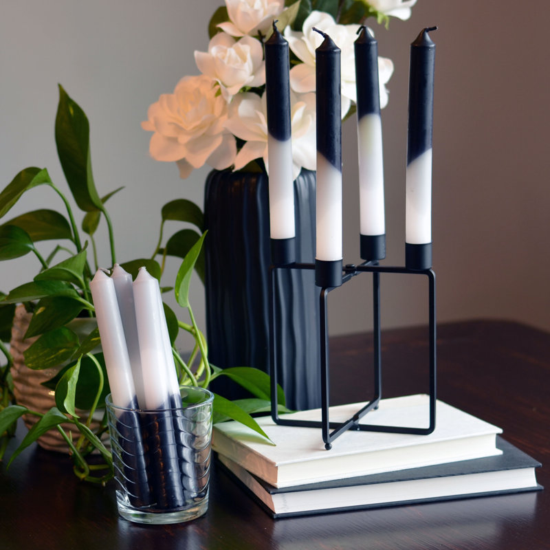 Kisa 8 Piece Gradient Taper Candle Set