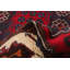 Tapis unique en laine noué à la main de style années 1990 de 3 pi 7 po x 6 pi 11 po rouge Hellena