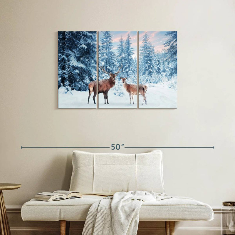 Cerf Brampt Winter Wonderland, H 24 po x l 38 po