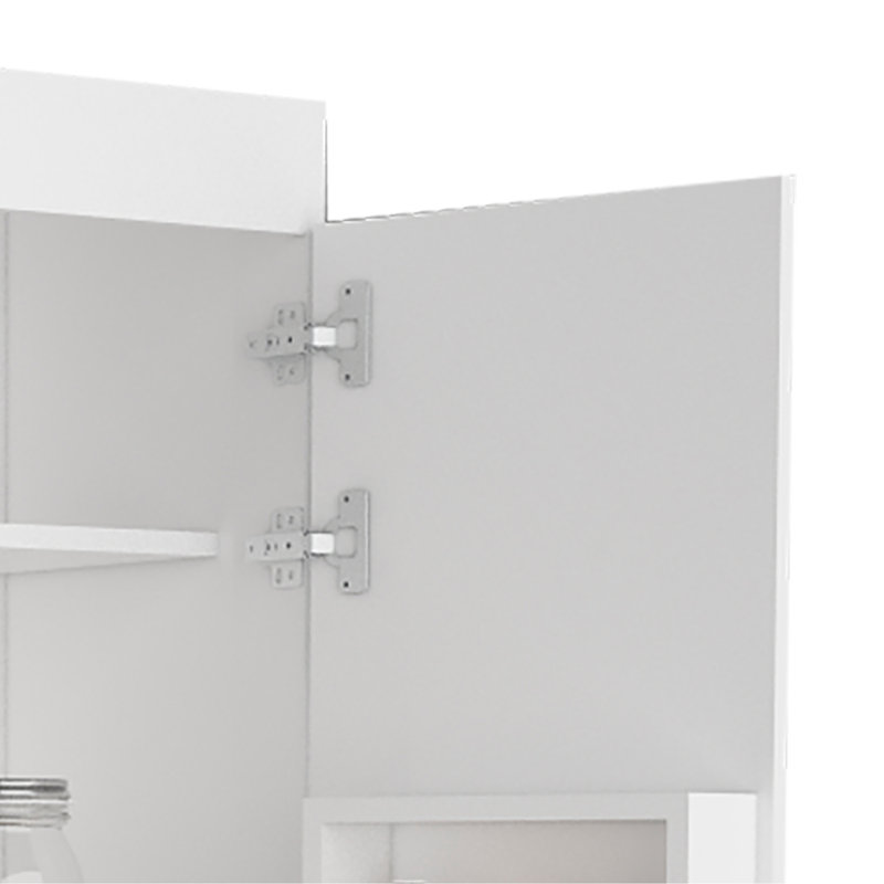 Albany, armoire à double porte, cinq tablettes