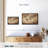 " Newspaper Landmark World Map Canvas Print "-101456034