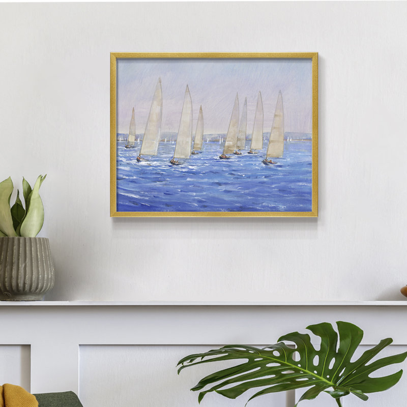 Sailing Event II -Framed Print - Restickable