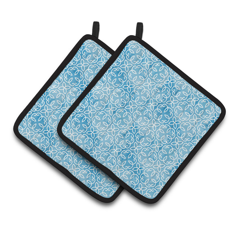 Caroline's Treasures Polyester Potholder, Blue