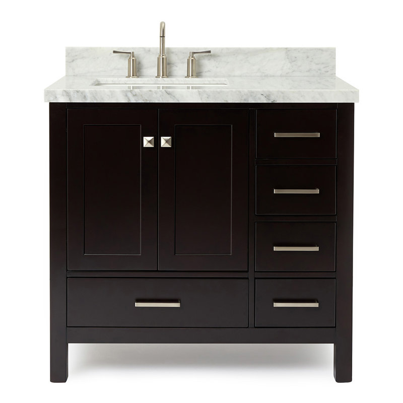 Ensemble de meuble-lavabo simple 37 po Cambridge, Espresso
