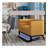 Foldable 4.5FT Table Tennis Table, Portable Ping Pong Table with MDF Playing Surface