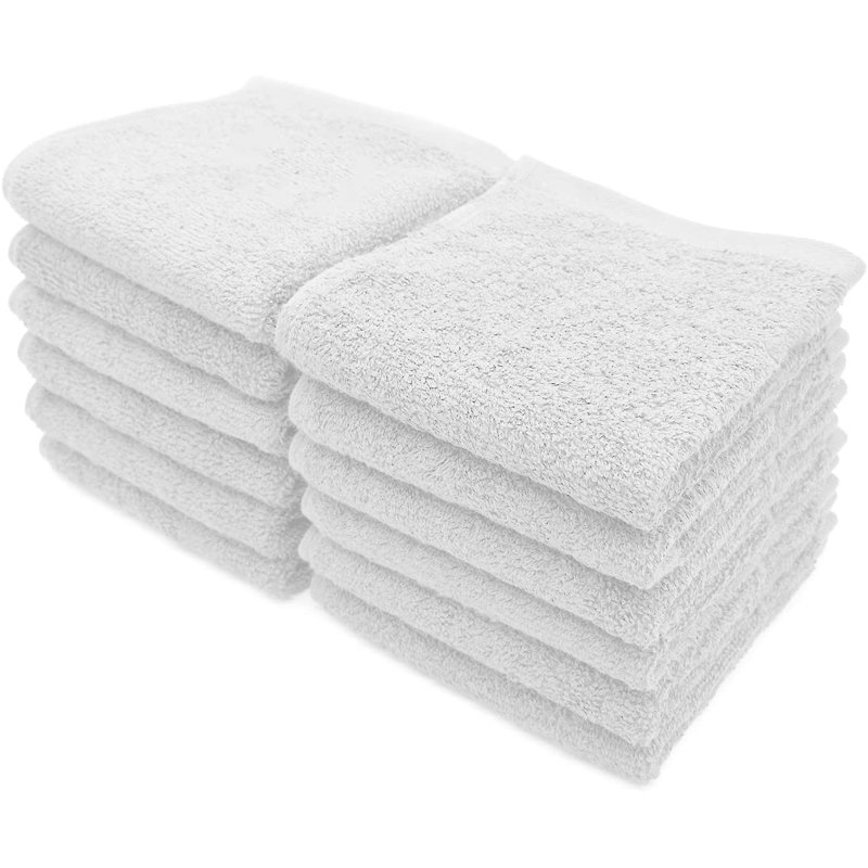 Del Mar Midweight Hand Towel, White
