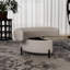 Repose-pieds rembourré demi-lune avec rangement-492289258