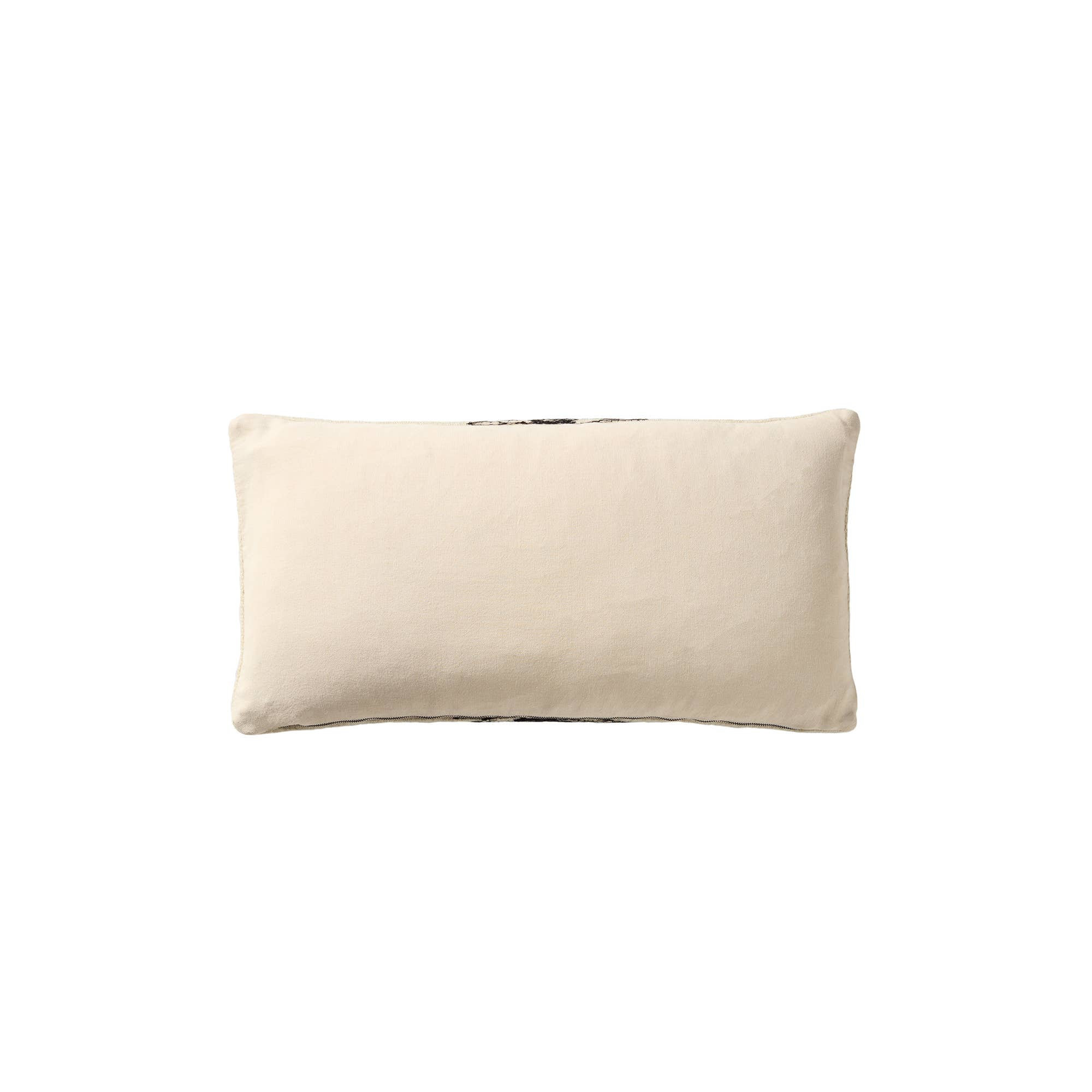 Gowan Handmade Ombre Lumbar Pillow, White, Pillow Cover Only - No Insert, Rectangle 12"H x 24"W