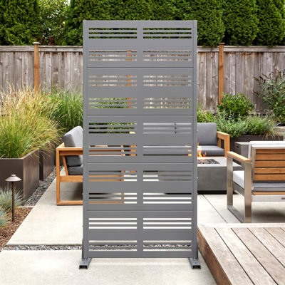 Metal Outdoor Garden Privacy Screen Fence Panel