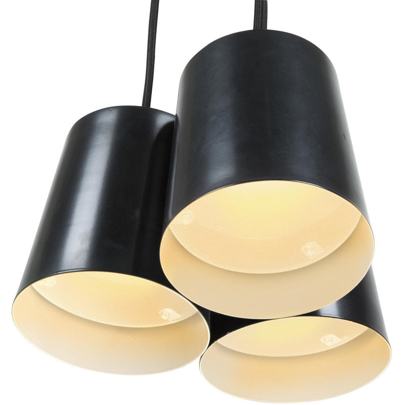 Maxson 3 - Light Black Cylinder Pendant