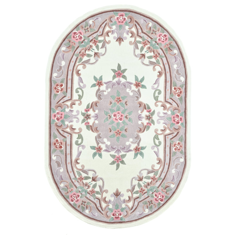 Costilla Floral Hand Woven Area Rug, Oval 290cm x 170cm