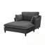 Chaise longue avec coussins et pieds robustes-1970203522