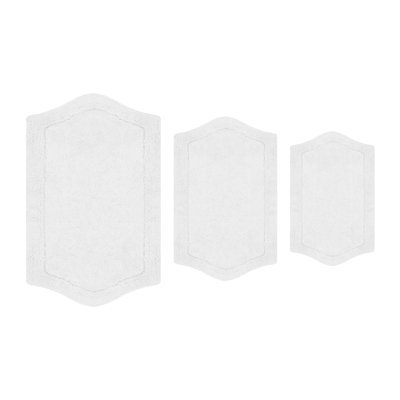 Tapis pour salle de bain 100% coton Morissette, antidérapant, séchage rapide, lavable à la machine