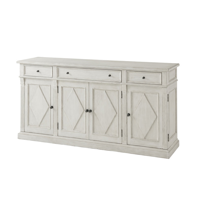 Bordeaux Elegance White Beech & Oak Veneer Sideboard