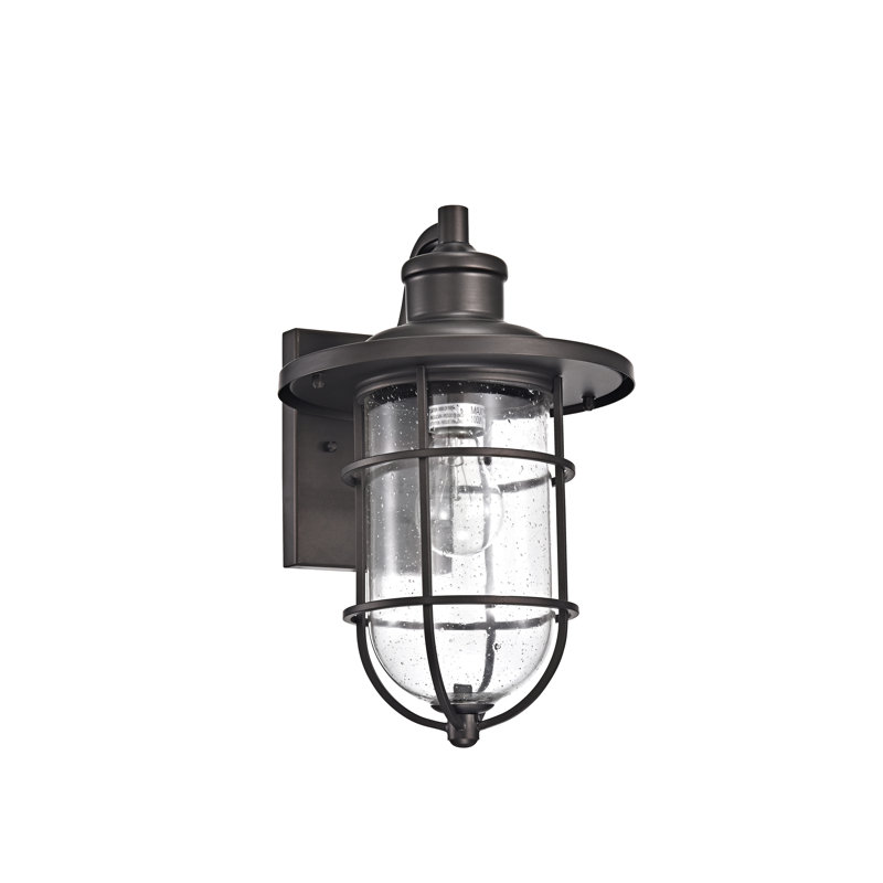 Bowerman Steel Wall Light, Rubbed Bronze