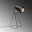 Lampe de table moderne noire, design industriel, 15,0 po x 9,8 po | Corps en métal, hauteur: 15,7 pouces, type de douille: E27 Max 40W | Éclairage durable et élégant pour la maison et le bureau, d'inspiration scandinave, classé IP20-879495056