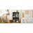 60.6" Freestanding Glass Door Display Cabinet
