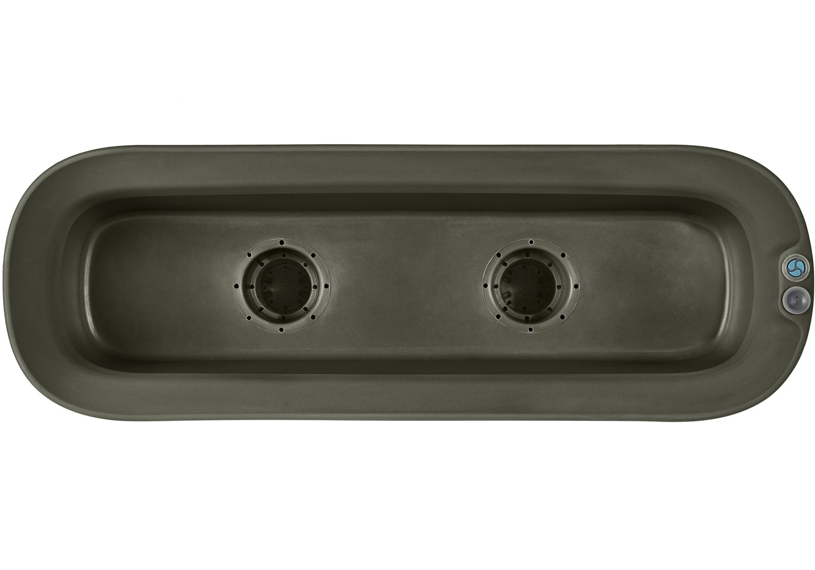 Mod Planter Box, Olive, 40" x 14" x 30"H - Privacy Planter Wall