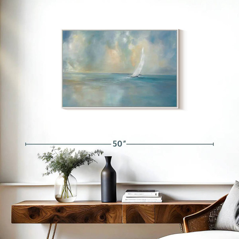 Cap sur la tête, Cadre flottant blanc, 31 po x 21 po