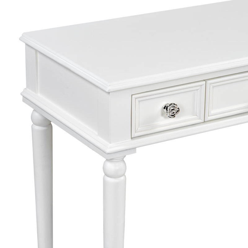 Bureau de maquillage rétro avec grand miroir