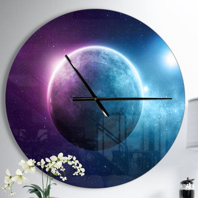 Planète profonde - horloge murale moderne
