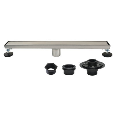 Kingston Brass Watercourse 24-Inch Stainless Steel Linear Shower Drain with Flange